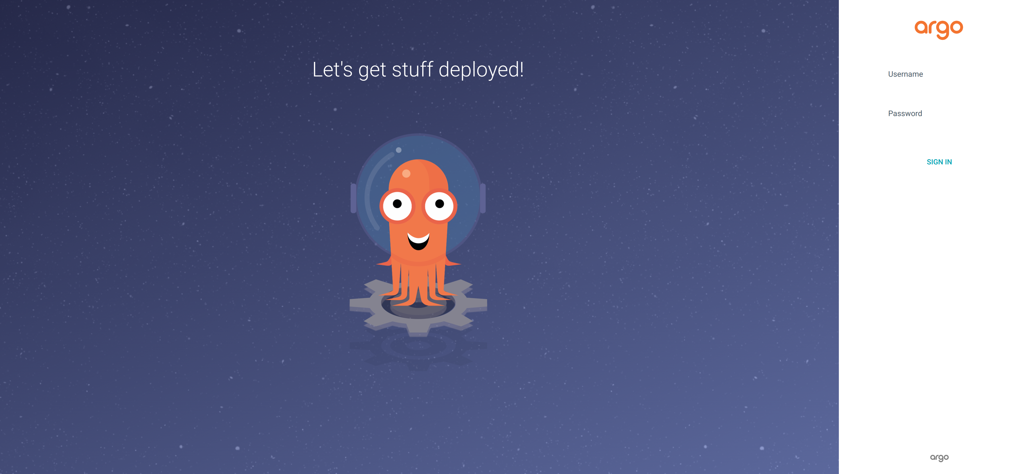 argocd login screen